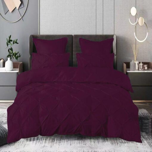 Ropa de cama morado oscuro