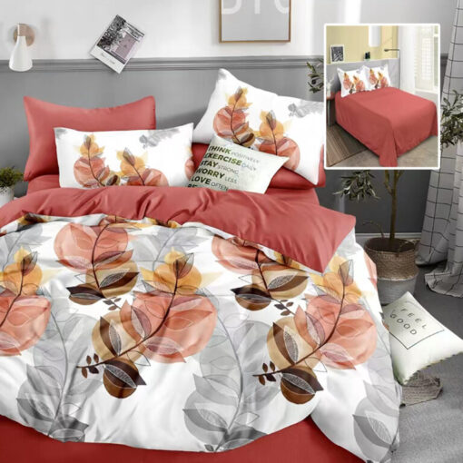 Ropa de cama con ramitas