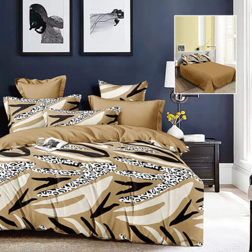 Ropa de cama beige oscuro
