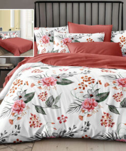 Ropa de cama flores y hojas
