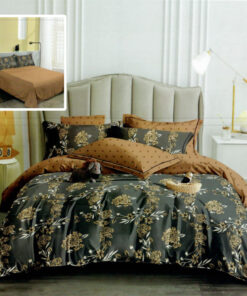 Ropa de cama flores marron