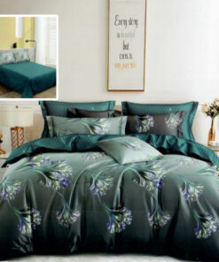 Ropa de cama verde oscuro