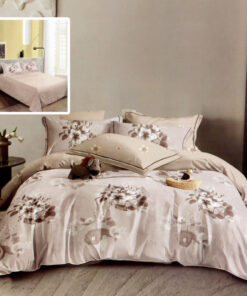 Ropa de cama flores beige