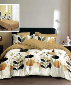 Ropa de cama aros negros y marron