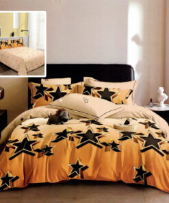 Ropa de cama estrellas negras
