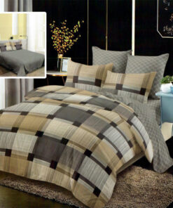 Ropa de cama cuadrados gris