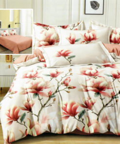 Ropa de cama flores naranja