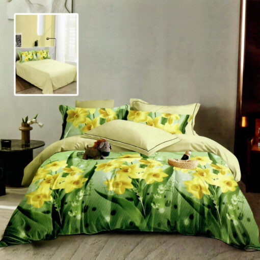 Ropa de cama flores amarillas