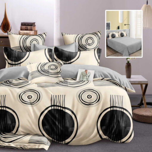 Ropa de cama aros negros