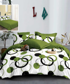Ropa de cama aros verde