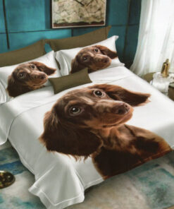 Ropa de cama 3D perro marron