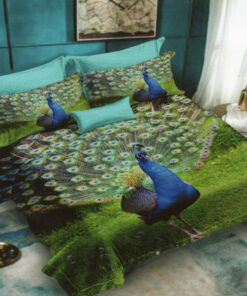 Ropa de cama 3D pajaros azules