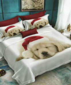 Ropa de cama 3D perro blanco