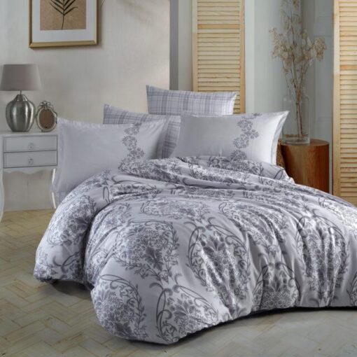 Ropa de cama gris abierto