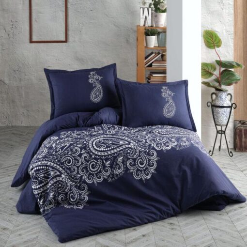 Ropa de cama azul oscuro