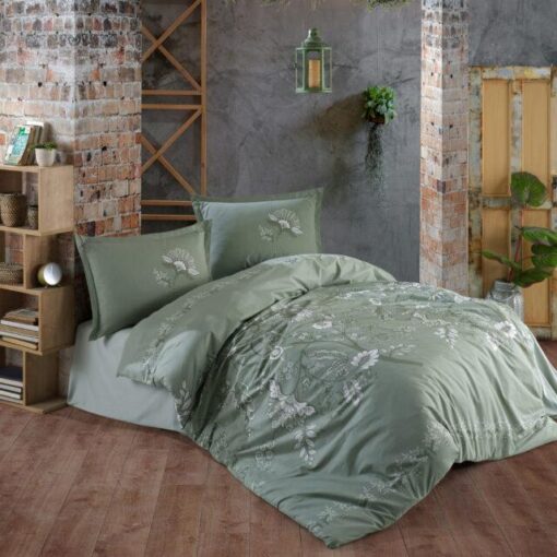 Ropa de cama verde