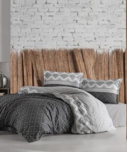 Ropa de cama gris oscuro