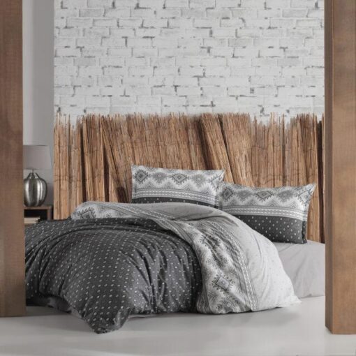 Ropa de cama gris oscuro