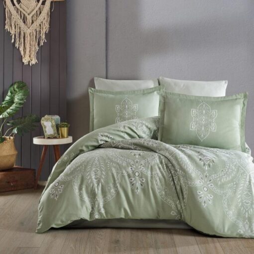 Ropa de cama verde