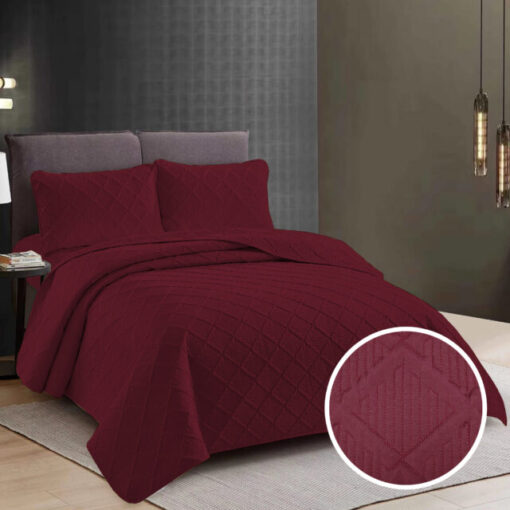 Colcha Uni 2 personas+2 fundas almohada/ Grena
