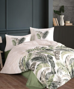Ropa de cama blanca con plumas