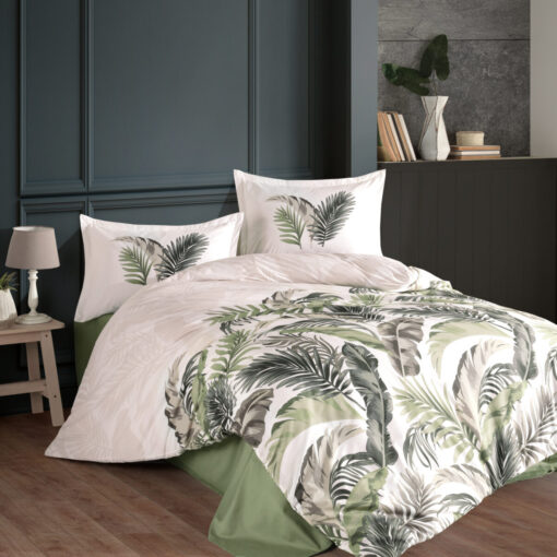 Ropa de cama blanca con plumas