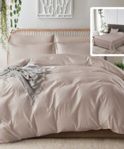 Ropa de cama cappuccino con sabana normal