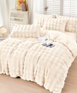 Ropa de cama beige abierto