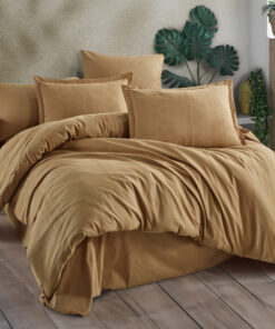 Ropa de cama amarilla oscuro