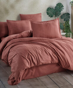 Ropa de cama naranja oscuro