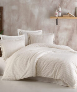 Ropa de cama beige abierto