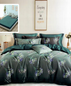 Ropa de cama verde oscuro