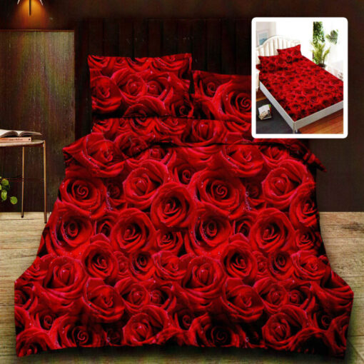 Ropa de cama con rosas