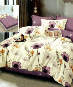 Ropa de cama con flores en colores