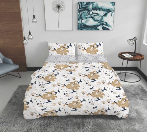 Ropa de cama con flores