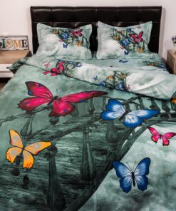 Ropa de cama Digital Print/ Butterfly On The Bridge